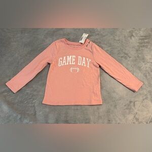 Toddler Girls Football Game Day Graphic Tee - Pink